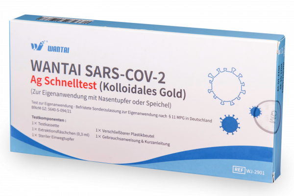 Wantai SARS-COV-2 Ag SChnelltest (Kolloidales Gold)